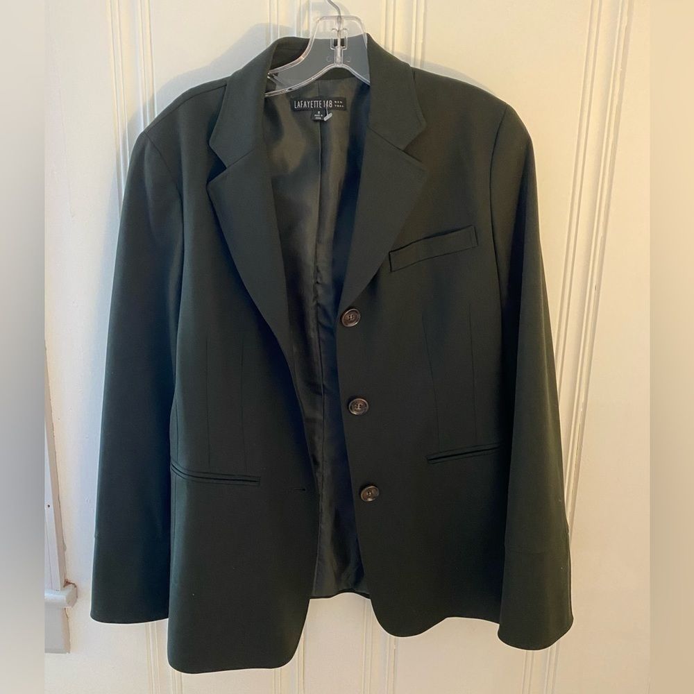 Lafayette 148 New York Green Blazer size 8​​​​​​​​​​​​​​​​​​